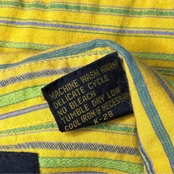 Liz Claiborne Sport Womens Summer Dress 4P Yellow Sleeveless Midi Button Closure - Picture 7 of 9